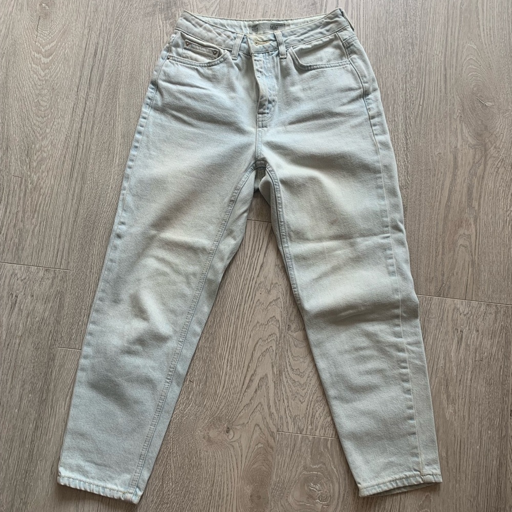 Topshop high rise mom jeans